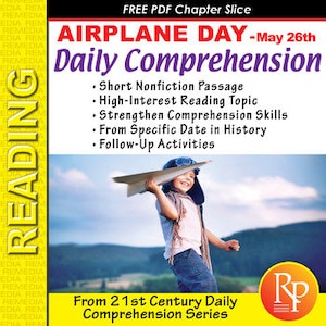 National Airplane Day: Leseverstehen - Sachbücher - Fakten finden