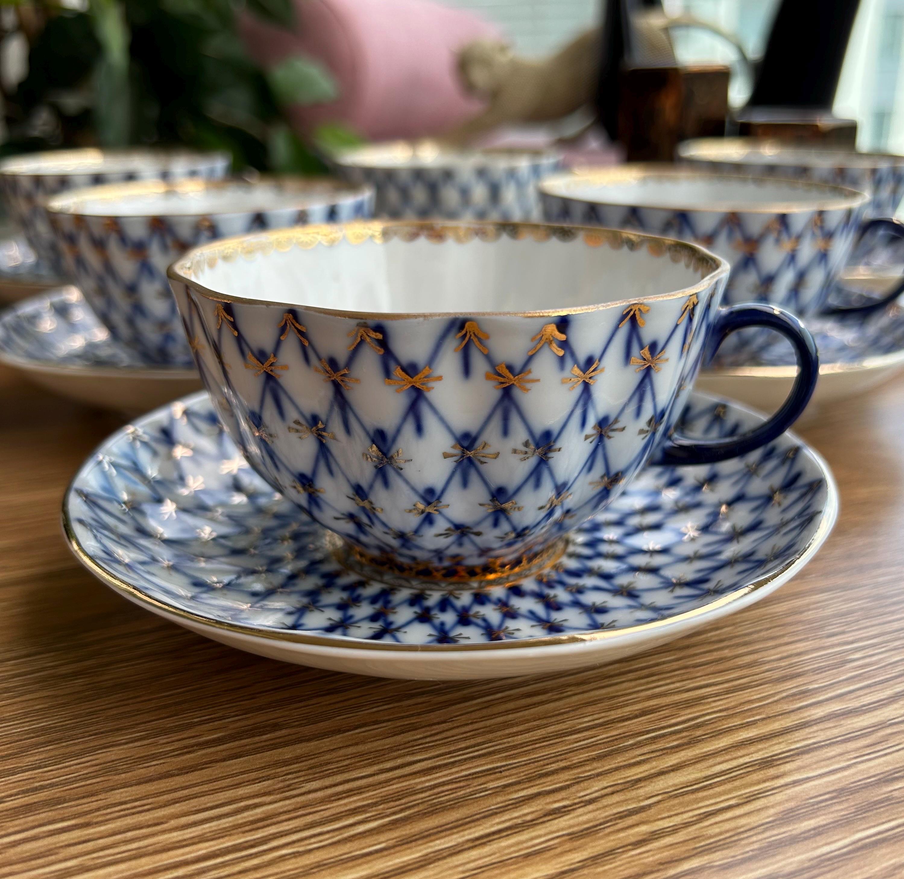 Lomonosov Cobalt Net Ussr - Etsy