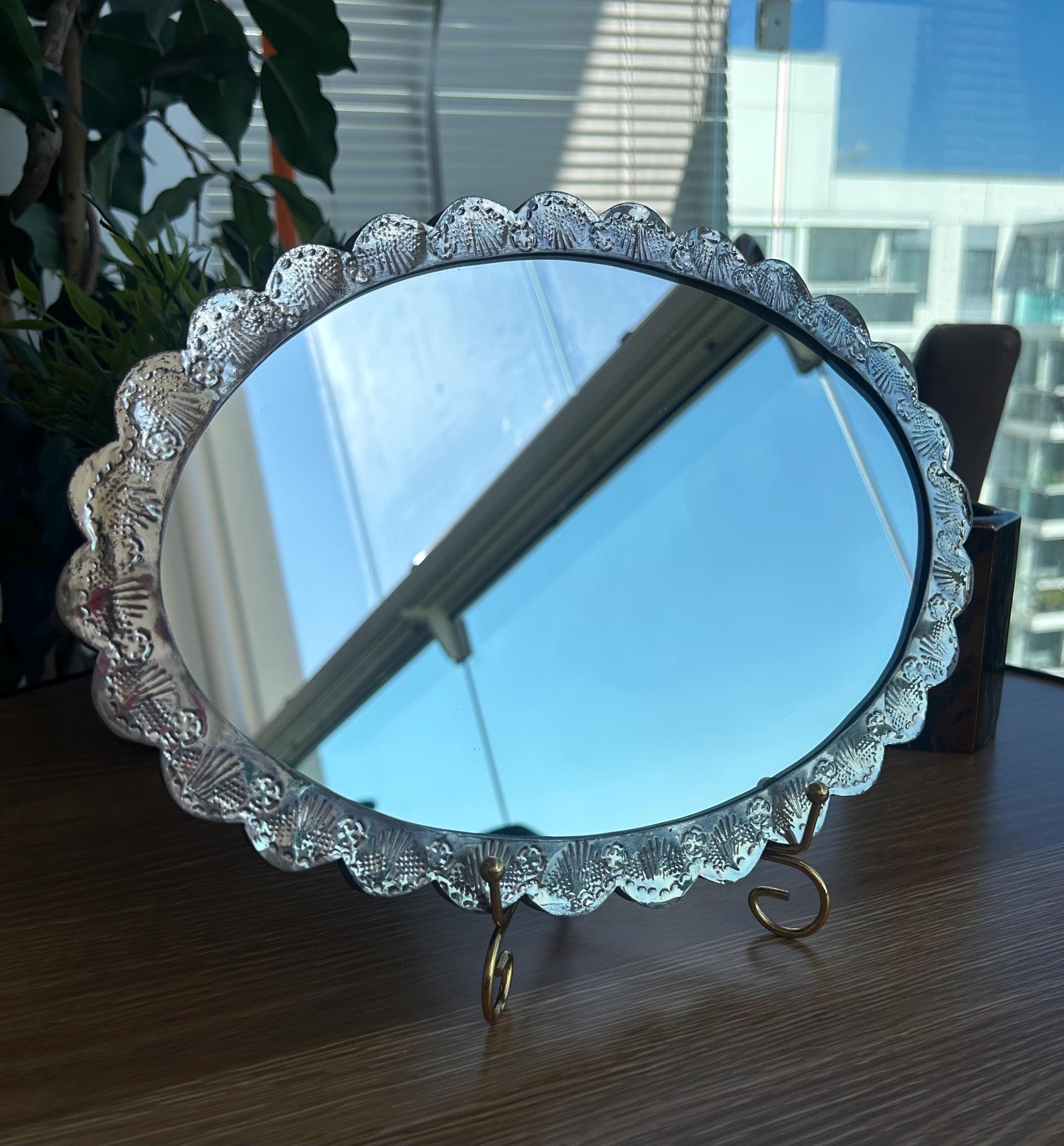 900 Silver Mirror - Etsy