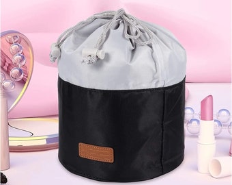 Foldable Makeup Cosmetic Bag: Large Waterproof Toiletry Organizer