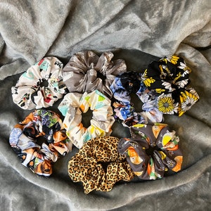 Cotton Nature Print Scrunchies