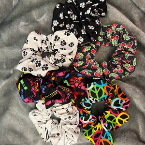 Cotton Patterned Scrunchies