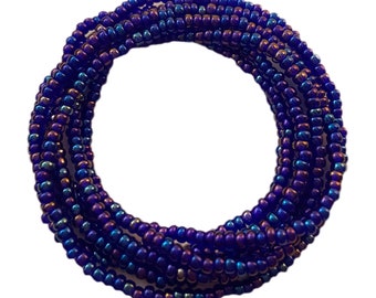 Baya - bijou de reins / tailles - bine bine - waistbeads en perles bleues