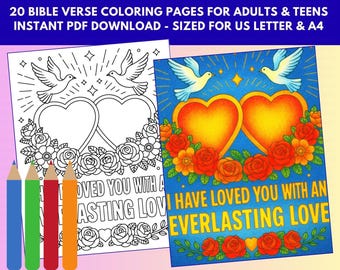 Promesas de Dios: Libro para colorear con versículos bíblicos para adultos (PDF imprimible)