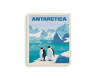 Vintage Antarktis Reisemagnet