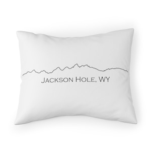 Jackson Hole, WY - Mountains Pillow Case