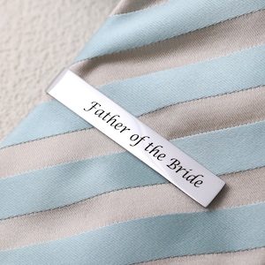 Custom Engraved Tie Clip: Personalized Stainless Steel Gift