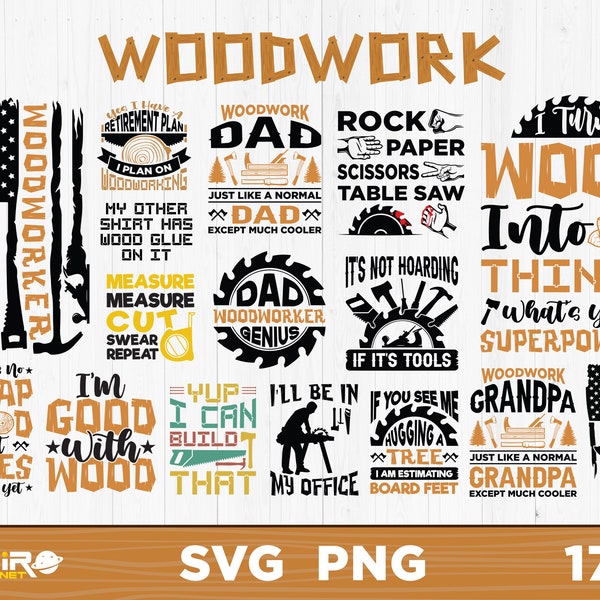 Carpenter Svg Bundle, Woodworking Png Bundle, lumberjack Svg Cricut Files, Funny Woodworker Png Sublimation Designs, lumberjack Png Images