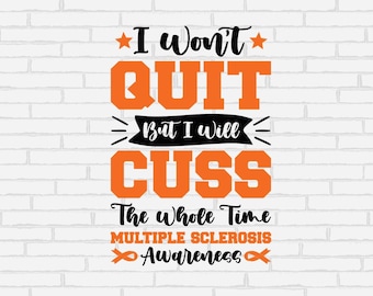 MS Svg Png Conciencia de la esclerosis múltiple Svg Cricut, Sublimación png del guerrero de la esclerosis múltiple, Archivos cortados de soporte de MS Warrior