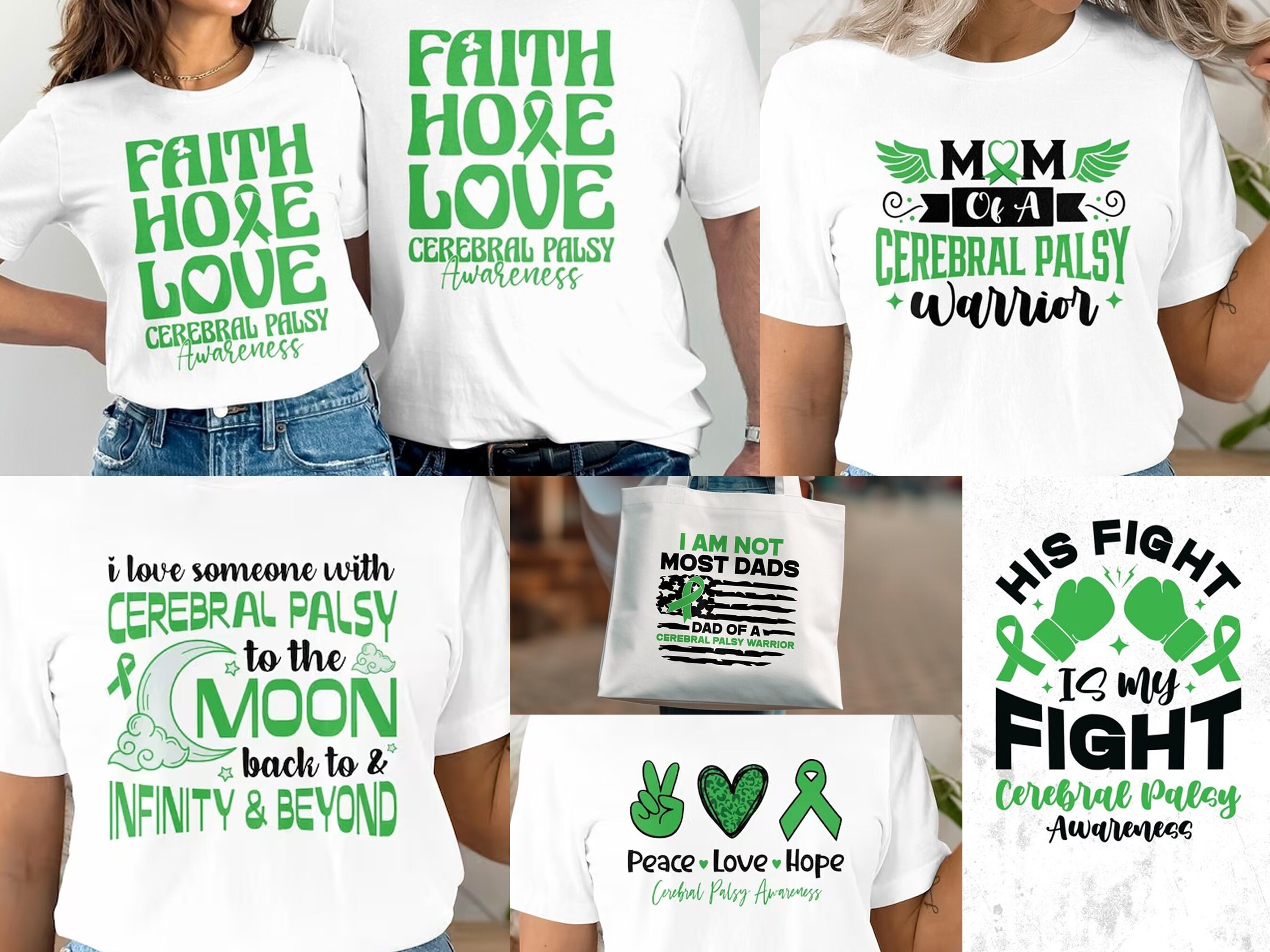 Cerebral Palsy Awareness SVG PNG Bundle: Cricut Cut Files (digital ...