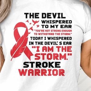 Stroke Warrior Svg: I Am The Storm, Awareness Ribbon (PDF)