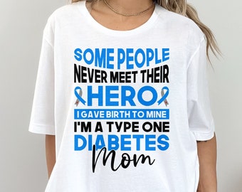 Type One Diabetes Mom SVG PNG: Hero Design (Digital Download)