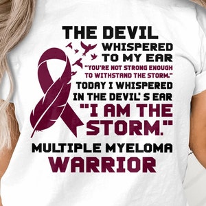 Multiple Myeloma Warrior Svg, I&#39;m the Storm, Multiple Myeloma Awareness Svg Png, Burgundy Ribbon Svg, Multiple Myeloma Cancer Sublimation