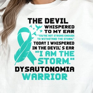 Dysautonomia Warrior Ribbon Svg Png: I Am The Storm (Digital Download)
