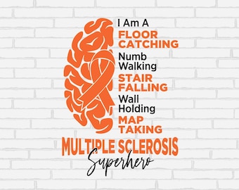 Superhéroe de la concienciación sobre la EM (Svg PNG): Guerrero de la esclerosis múltiple (Descarga digital)