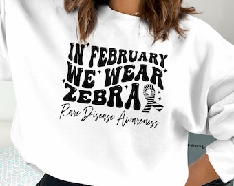 Zebra Ribbon Rare Disease Awareness SVG PNG: Ehlers-Danlos Syndrome (Digital Download)