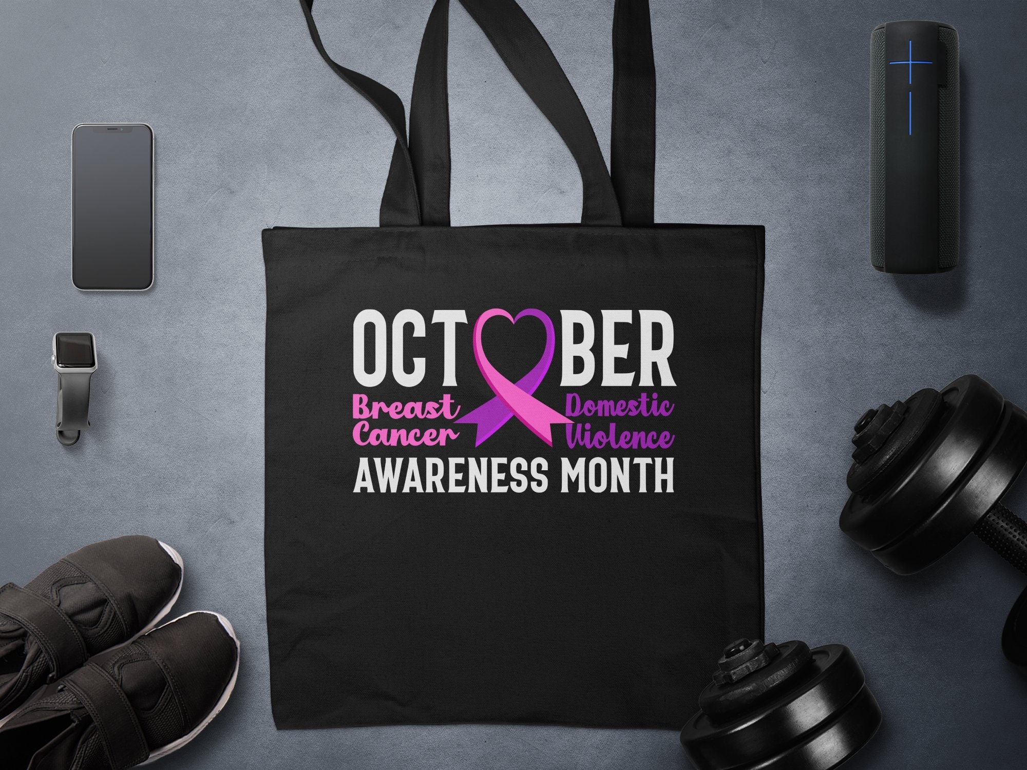 October Breast Cancer Domestic Violence Awareness Month Svg, Domestic ...