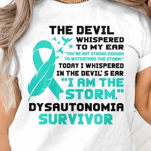 Dysautonomia Survivor Ribbon Svg Png: I Am The Storm (Digital Download)