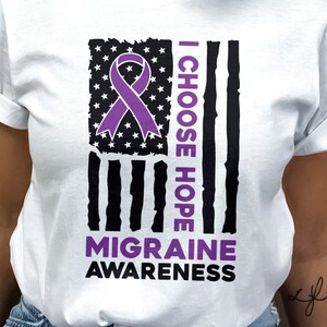 Migraine Flag Svg Png, Migraine Awareness Svg Cricut, Migraine Warrior Png, Migraine Ribbon Support Sublimation