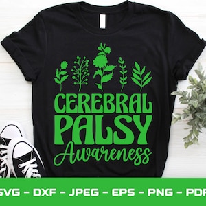Cerebral Palsy Awareness Green Ribbon SVG: Cricut Cut File (Digital Download)
