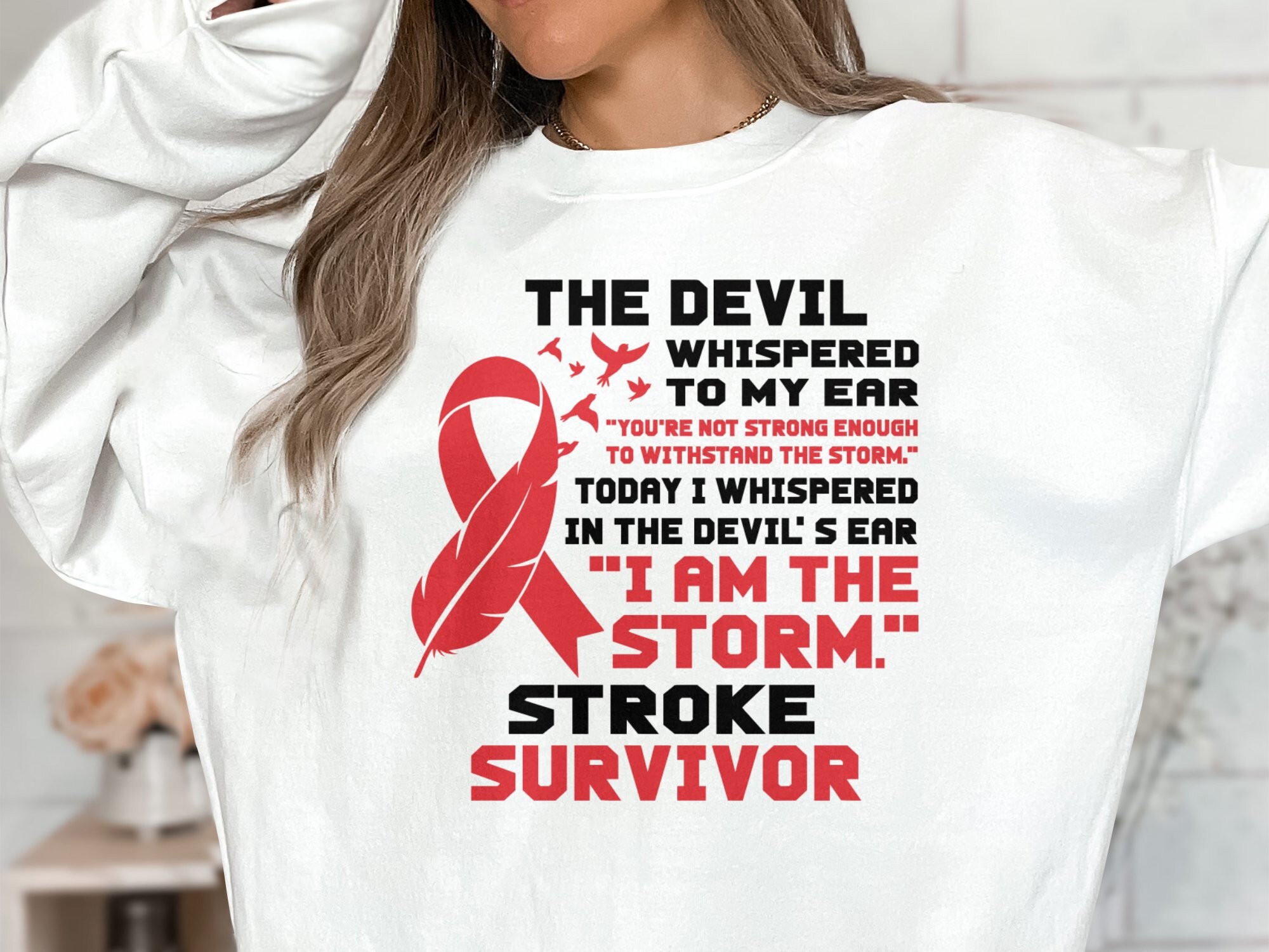 Stroke Survivor Svg: I Am the Storm, Awareness Ribbon (digital Download ...