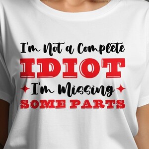 Funny Amputee SVG Design: Missing Parts Graphic (Digital Download)