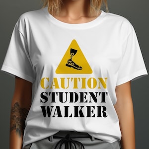 Leg Amputee Png svg, Caution Student Walker Svg, Funny Amputee Gifts Cricut, Amputation Svg Png Sublimation Design