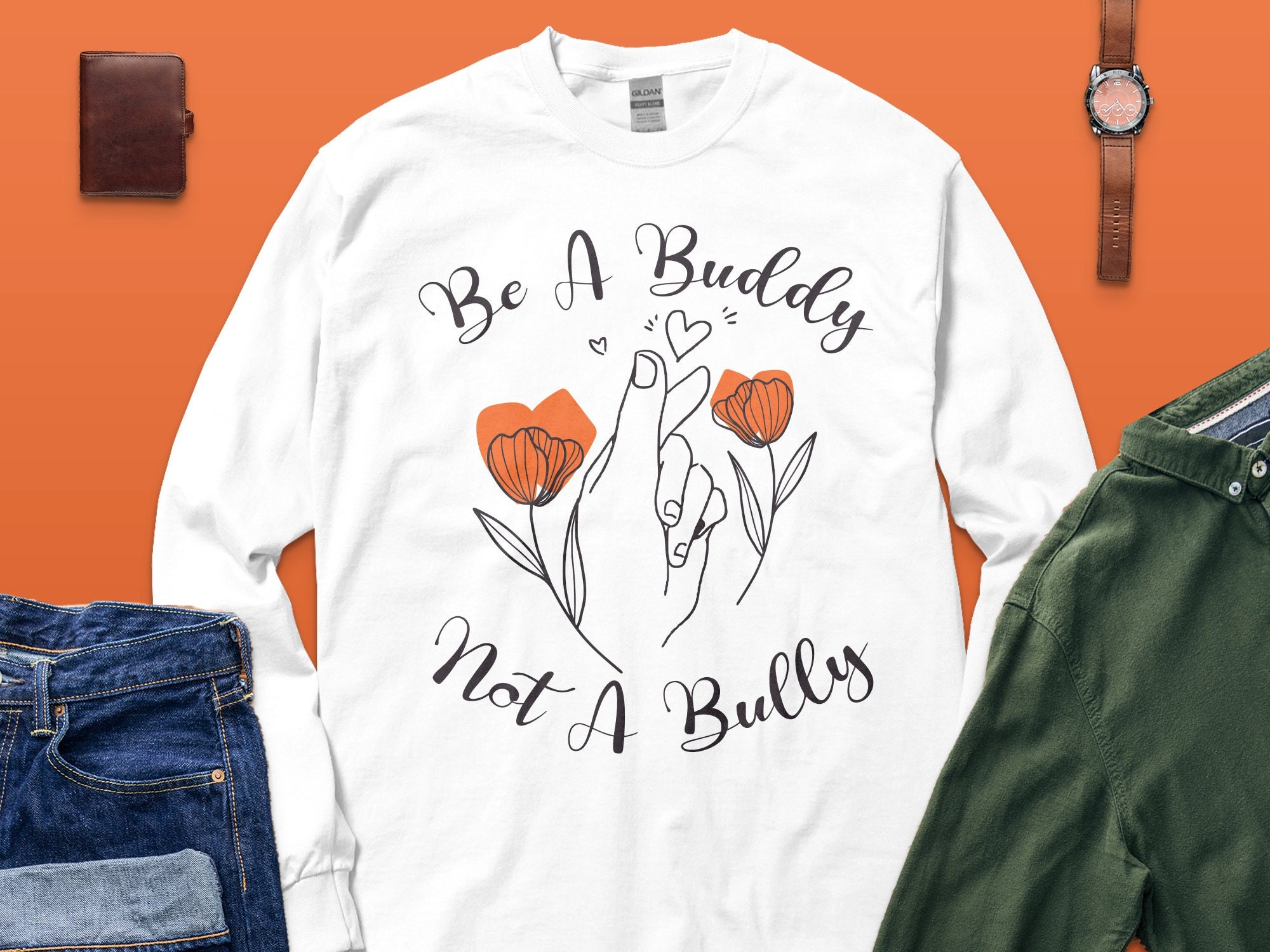 Unity Day Svg Png Be a Buddy Not a Bully Svg Anti Bully - Etsy