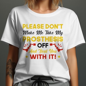Funny Amputee Prosthesis SVG PNG: Beat You With It! (Digital Download)
