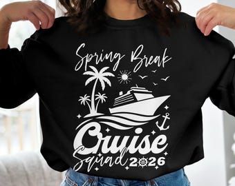 Cruise Squad Spring Break 2026 Family Vacation Svg Png Subliamtion