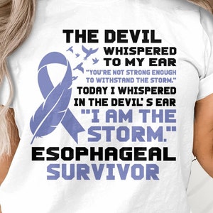 Esophageal Cancer Survivor Svg: Periwinkle Ribbon Design (Digital Download)