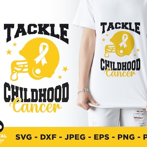 Takle Childhood Cancer Football Svg, Childhood Cancer Awareness Svg Png, Pediatric Cancer Awareness Ribbon Svg Cricut Sublimation