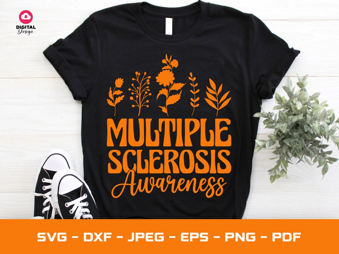 Multiple Sclerosis Awareness Svg, Multiple Sclerosis Svg Png, Orange ...