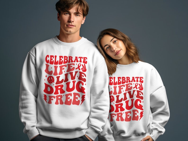 Retro Red Ribbon Week Svg Png, Celebrate Life Live Drug Free Svg, Drug ...