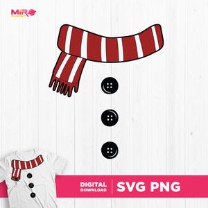 Snowman Costume Svg Png, Christmas Snowman Svg Cricut Cut File, Funny Snowman Scarf Buttons Png Sublimation, Birthday Christmas Costume Svg