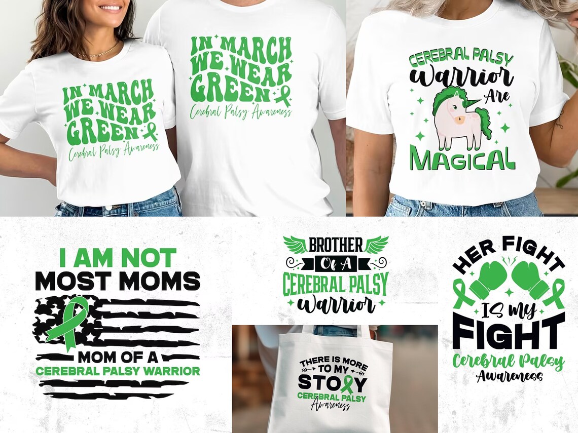 Cerebral Palsy Awareness SVG PNG Bundle: Cricut Cut Files (digital ...
