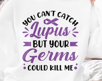 Lupus Awareness Ribbon Svg Png: Lupus Warrior Support (Digital Download)