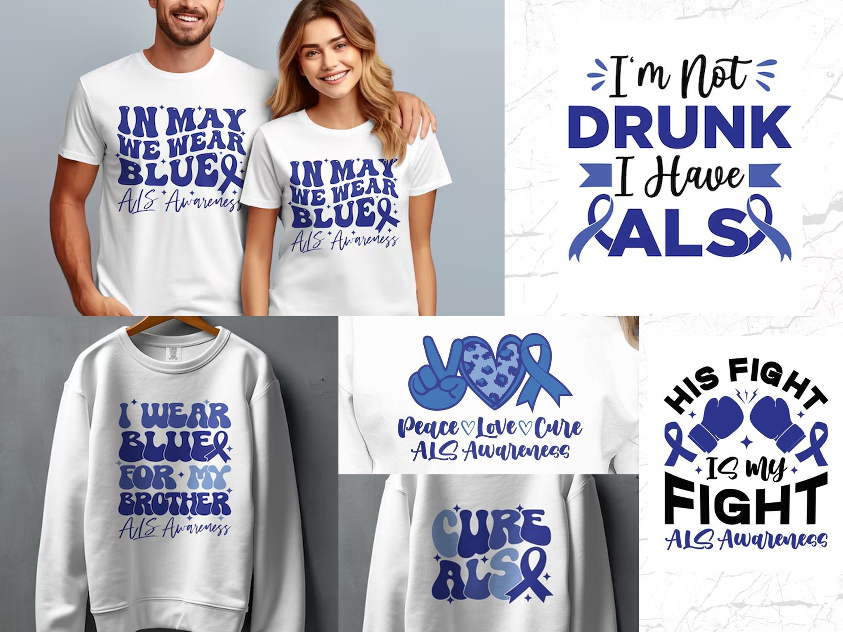 ALS Awareness SVG PNG Bundle: Amyotrophic Lateral Sclerosis Designs ...