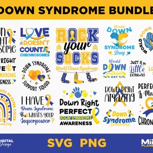 Down Syndrome Awareness SVG PNG Bundle: Trisomy 21 (Digital Download)
