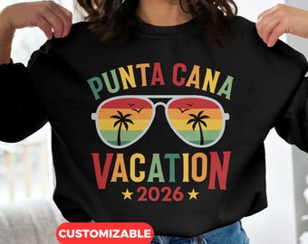 Custom Punta Cana Vacation 2026 Svg Png Cricut Personalized Sublimation Designs