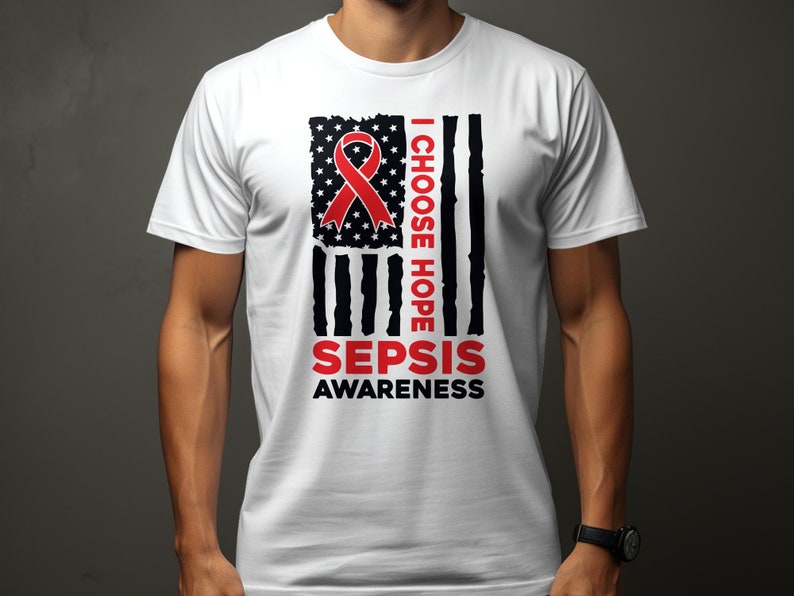 Sepsis Awareness Ribbon Flag: SVG PNG Cricut (digital Download) - Etsy