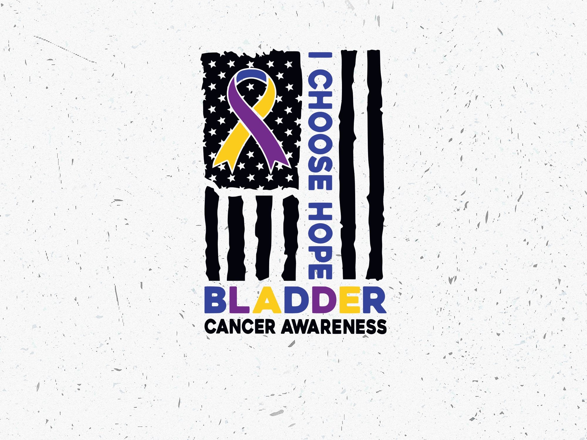 Bladder Health Ribbon Bladder Cancer Awareness Ribbon SVG PNG: Warrior Support (digital ...