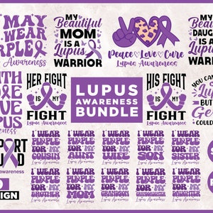 Lupus Awareness SVG PNG Bundle: Cricut & Sublimation Designs (Digital Download)