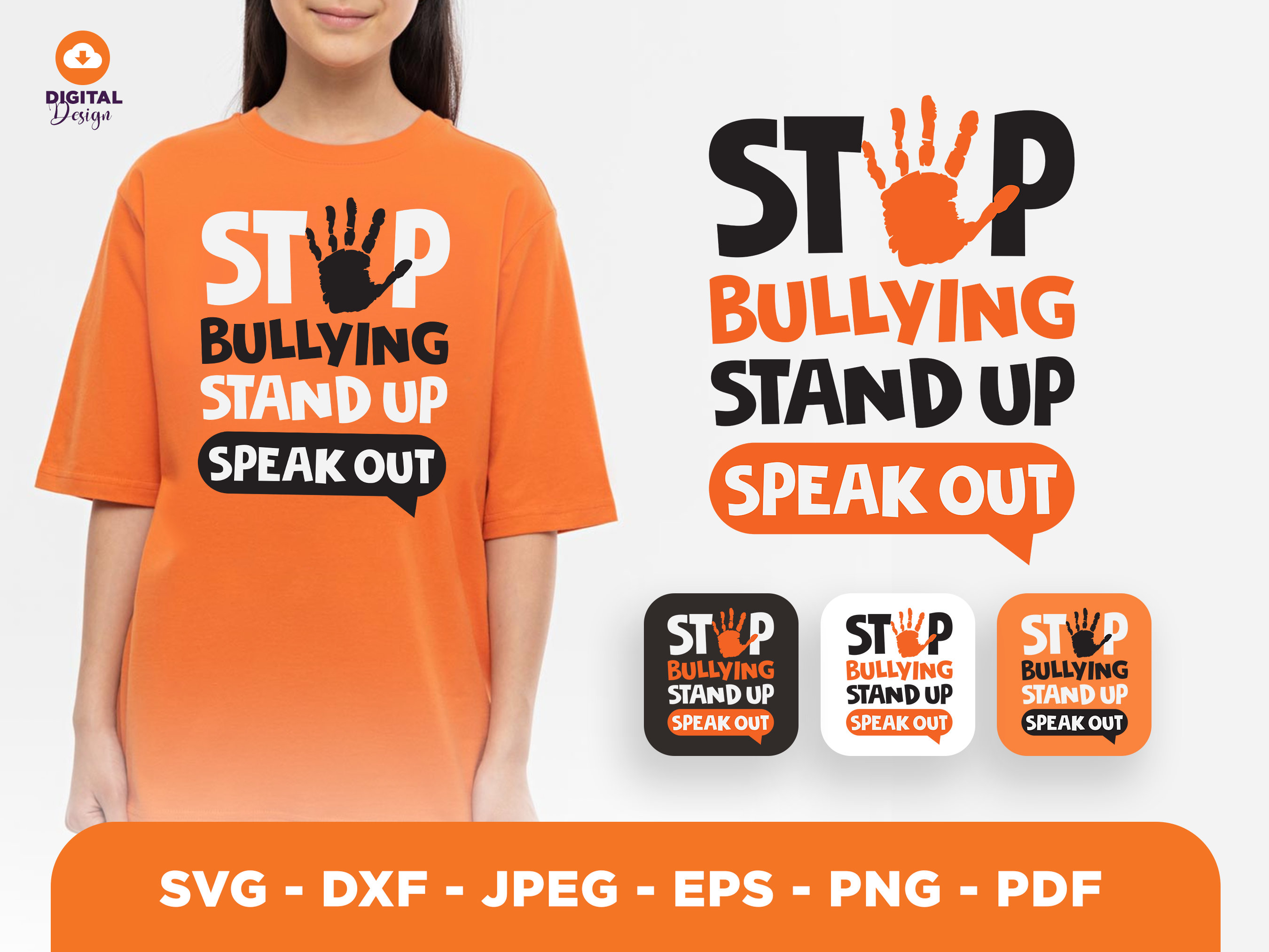 Stop Bullying SVG PNG: Unity Day Design (digital Download) - Etsy