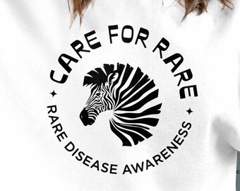 Rare Disease Awareness Zebra Ribbon SVG PNG: Ehlers-Danlos Syndrome (Digital Download)