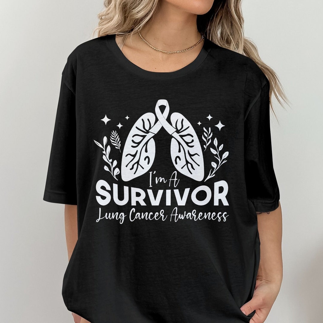 I'm A Survivor Svg, Lung Cancer Awareness Svg Png, White Ribbon Svg ...