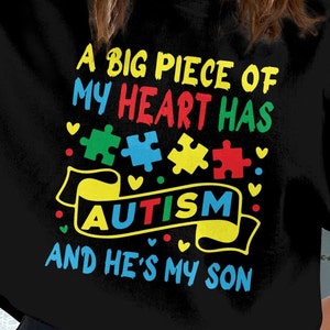 Autism Awareness Puzzle Piece SVG PNG: My Son Design (Digital Download)