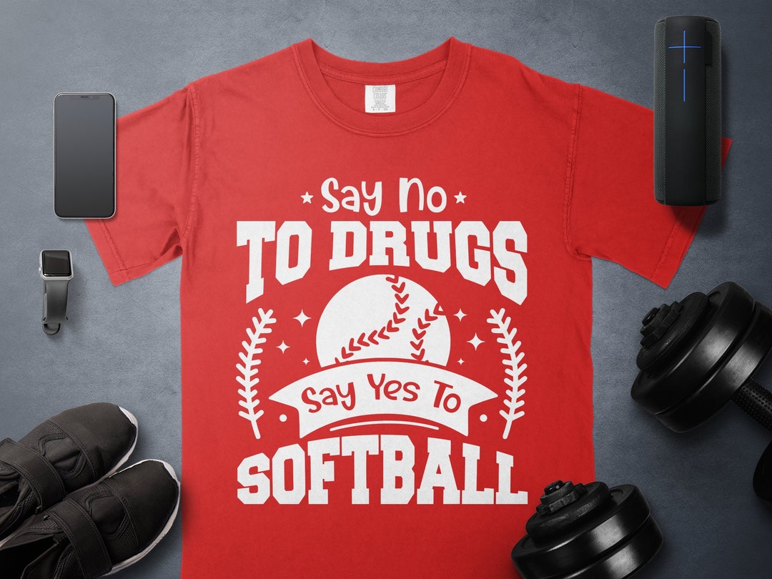 Red Ribbon Week Svg Png, Say No to Drugs Say Yes to Softball Svg, Drug