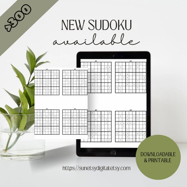 01_SUDOKU: 336 Hard Level Sudoku Puzzles - PDF Download WITH SOLUTIONS