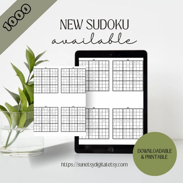 1000 Sudoku Seasons:  4 Season Game A Year-Round Logic Puzzle game Adventure Brain teasers - WITH solutions